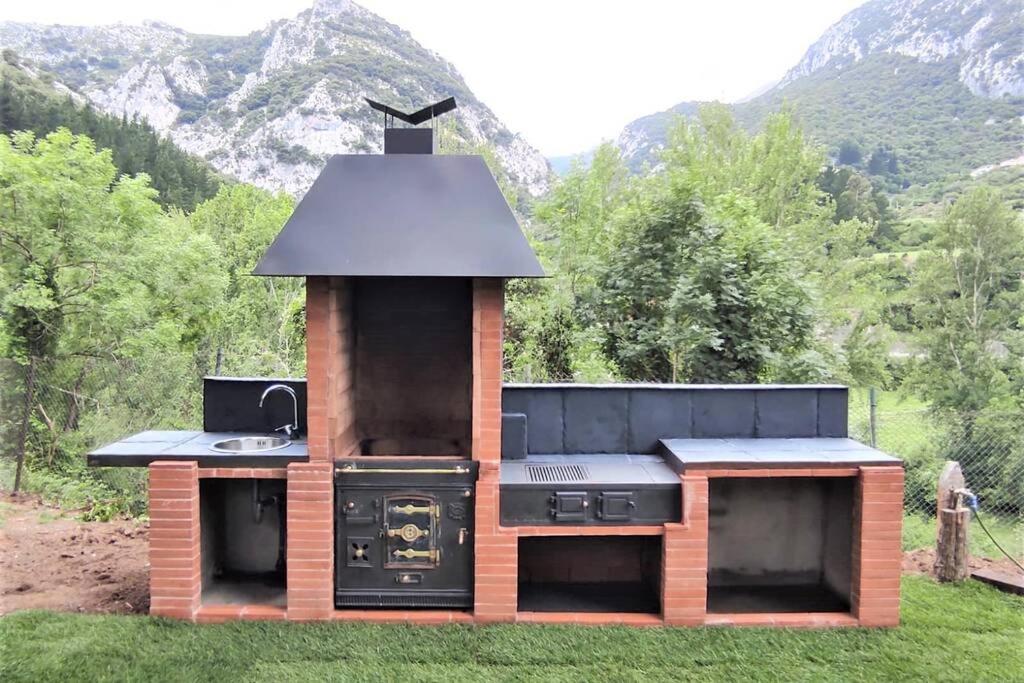 El Chalet De La Poza - Rio, Barbacoa, Wifi, Zona De Trabajo, Vistas. Lebena Esterno foto